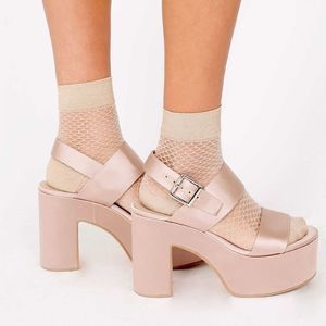 JEFFREY CAMPBELL | Moody Platform Sandal - Satin size 8